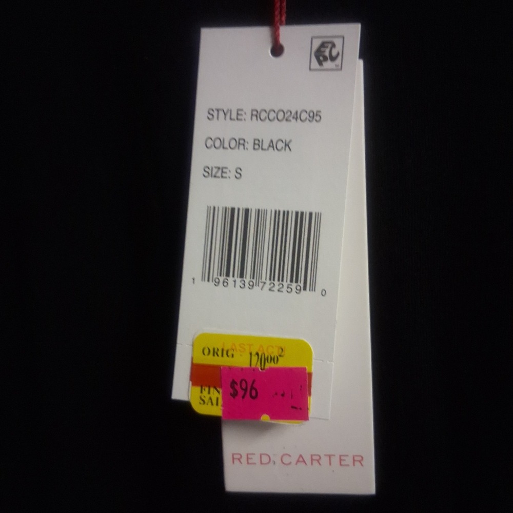 Red Carter Women's Floor Length Dress, Cover-Up, Lace Up Sides, Size S - Picture 5 of 5